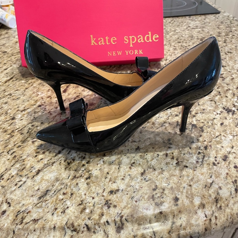 Kate Spade Black Patent Janira Heels